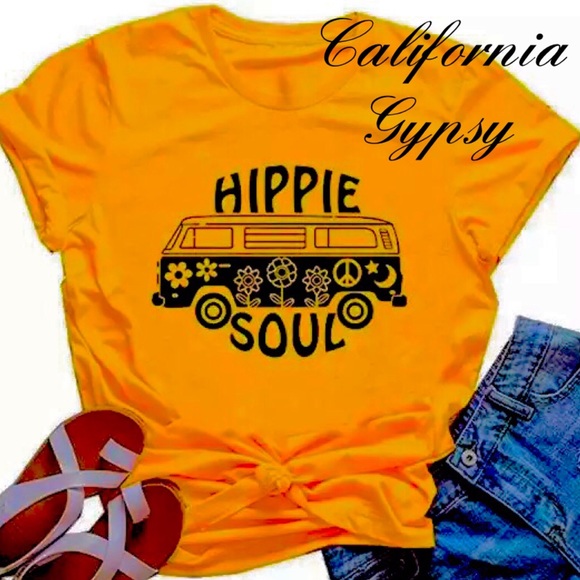 HIPPIE SOUL VW BUS Graphic Tee T-shirt - Picture 7 of 9